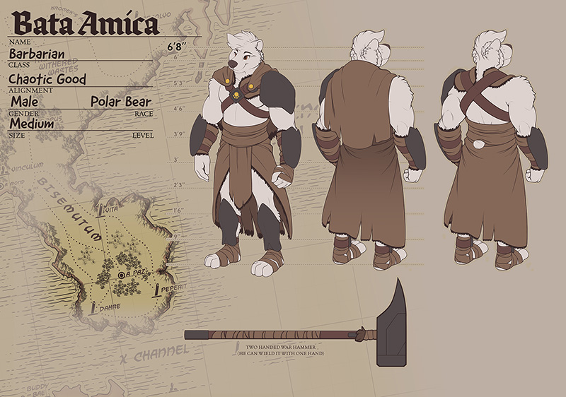 Character Sheet of Bata